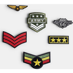 Σιδερότυπα Patches Army 6τεμ