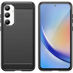 Noozy Carbon Series Back Cover Black (Samsung SM-A356 Galaxy A35 5G)