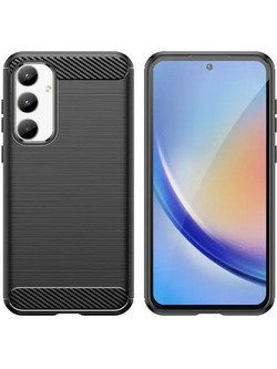 Noozy Carbon Series Back Cover Black (Samsung SM-A356 Galaxy A35 5G)