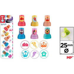 MP ΣΕΤ 6 ΣΦΡΑΓΙΔΕΣ 25mm KIDS STAMPS PM194-42