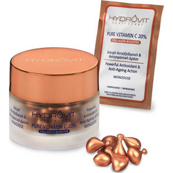 Hydrovit Pure Vitamin C 20% Collagen Monodose Αντιγηραντικό Booster Προσώπου με Βιταμίνη C 60caps