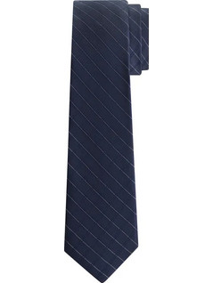 CALVIN KLEIN MODERN CHECK SILK TIE 6.4 ΜΠΛΕ ΣΚΟΥΡΟ