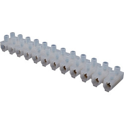 Κλέμα Σειράς 12P/60Α Προπυλενίου 25mm για Θερμοκρασία έως 65C