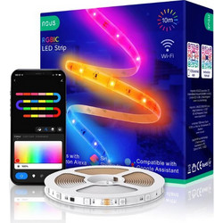 Nous F5 smart Tuya Wi-Fi RGBIC (chip-by-chip controllable) LED strip, 10 meters