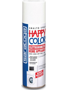 Saratoga Happy Acrilico Σπρέι Βαφής Λευκό Ηλεκτρικών Συσκευών 400ml