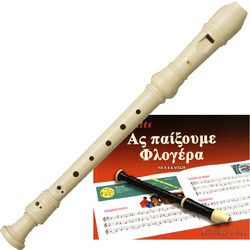 YAMAHA YRS 24B Φλογέρα Σοπράνο Baroque Πλαστική με Μέθοδο Εκμάθησης Bundle