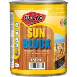 ER-LAC Sun Block Διάφανο Satine 0.75lt