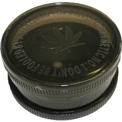 ΤΡΙΦΤΗΣ-GRINDER ΠΛΑΣΤΙΚΟΣ 60 Χ 25mm 2 ΘΕΣΕΩΝ ΜΑΥΡΟΣ