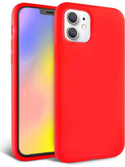 Back Cover Θήκη Λεπτής Σιλικόνης Matte για iPhone 11 Κόκκινο