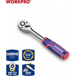 ΚΑΣΤΑΝΙΑ 1/4" (72T) WP271010 WORKPRO (PROFI) (ΚΑΡΤΕΛΑ)