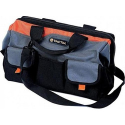 TACTIX 323143 Τσάντα Εργαλείων 16" με Φερμουάρ και Θήκες