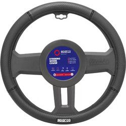 Κάλυμμα Τιμονιού Συνθετικό μαύρο 1τμχ Sparco 169.SPS133BK