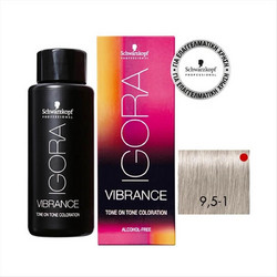 Schwarzkopf Igora Vibrance 9.5-1 Ξανθό Ιβουάρ Σαντρέ Ενισχυτικό Βαφής Μαλλιών Χωρίς Αμμωνία 60ml