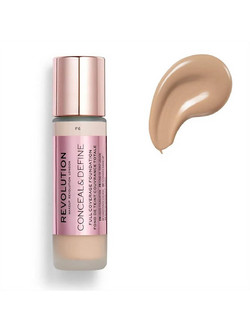 Makeup Revolution Conceal & Define Full Coverage F6 Liquid Foundation 23ml