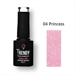 Trendy Soak Off 04 Princess Glitter Ημιμόνιμο Βερνίκι Νυχιών 6ml