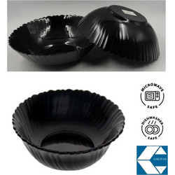 Μπωλ Γυάλινο Black Waves 23x7cm Galifas 8583526 - Galifas