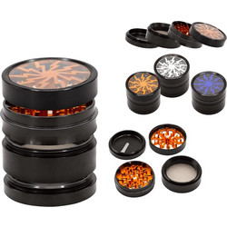 Amsterdam Lightning Window Μεταλλικό 63mm 4 Parts Grinder Μέταλλο