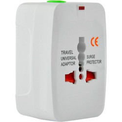 Αντάπτορας Πρίζας Universal Travel Power Adapter 13A από EU/UK/US/CN/AU σε EU/UK/US/CN/AU HYH-056 Λευκό