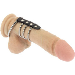 Rimba Adjustable Penis Tube R7442 Ρυθμιζόμενα Δαχτυλίδι Πέους Μεταλλικό Μαύρο Ασημί