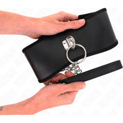 Kink Necklace with Wide Strap Black