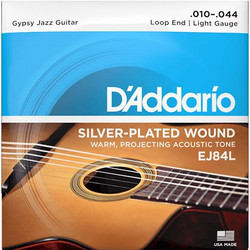 D'Addario EJ84L Σετ 6 Χορδές Ακουστικής Κιθάρας Silver Plated Copper 10-44" Light Tension