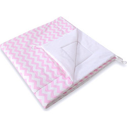 Double-sided teepee playmat- Chevron pink