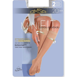 Omsa Minifit 20den Γυναικείες Κάλτσες 2 Pack Μαύρο 052