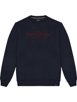 Double Ανδρικό Φούτερ Navy Μπλε MTOP-1009
