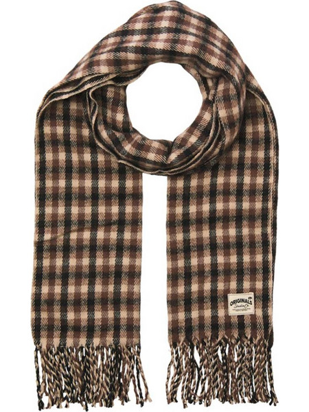 Κασκόλ JACK & JONES 12267269 Chocolate Lab
