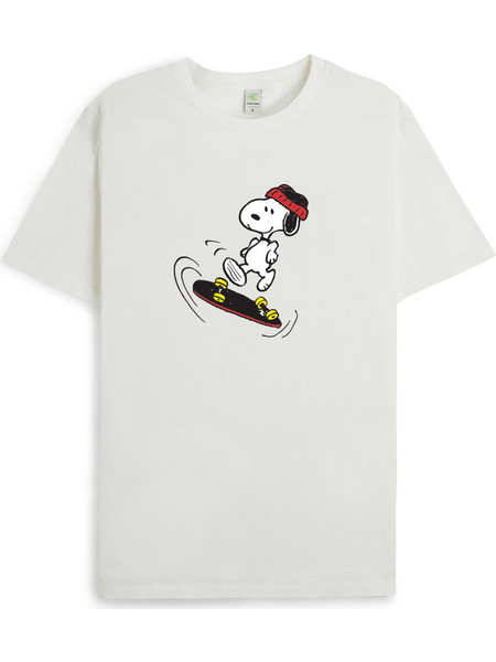 CARIUMA X PEANUTS KICKFLIP SNOOPY T-SHIRT OFF WHITE