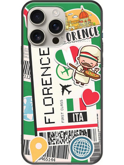 Θήκη Ticket To Florence iPhone 16 Pro Black TPU (Μαύρη Σιλικόνη)