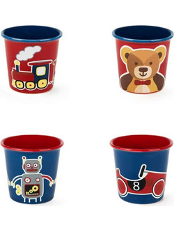 Κούπες New Bone China 90 ml σετ 4 τμχ Vintage Toys