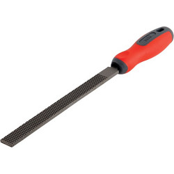 Ράσπα Πλακέ Single Cut 200mm Με Λαβή 2 Υλικών