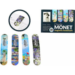 ΜΑΓΝΗΤΙΚΟΣ ΣΕΛΙΔΟΔΕΙΚΤΗΣ SET 4 C.MONET 20X54