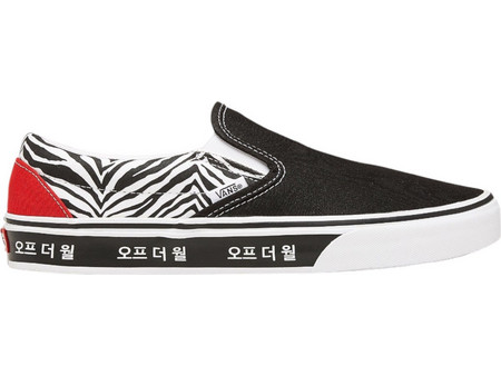 Slip On Vans Ua Classic Zebra Floral VN0A33TB9HW1-9HW