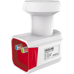LNB REDLINE TWIN διπλό 0,1db με δύο εξόδους για δύο δέκτες
