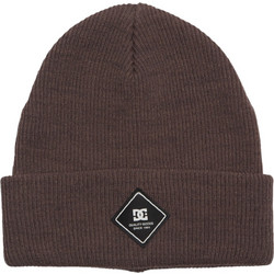 DC LABEL BEANIE PLUM TRUFFLE