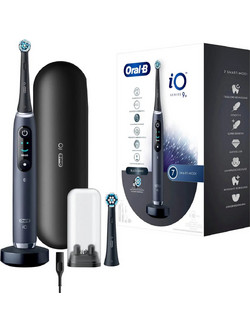 Oral-B iO Series 9N Black Onyx Ηλεκτρική Οδοντόβουρτσα με Χρονομετρητή Αισθητήρα Πίεσης & Θήκη Ταξιδίου