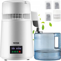 Αποστακτήρας Νερού VEVOR 4L με Οθόνη Χρόνου & Θερμοκρασίας Λευκός D1LH4L1LH220VY79GV2