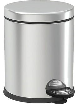 Κάδος απορριμάτων inox με πεντάλ 8l 8Lt (35x20,5cm) Homie 1011037