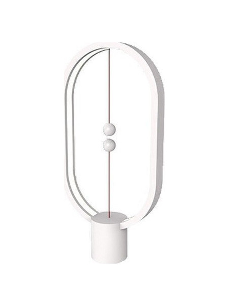Allocacoc Heng Balance Plastic Lamp Ellipse White Μαγνητικό Φωτιστικό LED