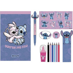 Σετ Ειδών Γραφείου Disney Lilo + Stitch σε Κασετίνα