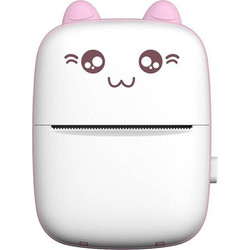 Θερμικός Εκτυπωτής Mini Printer Ιδανικό και για Παιδιά- Ροζ