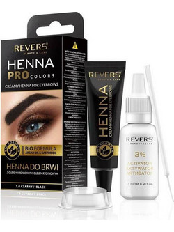 Revers Henna Pro Colors Black Χένα Φρυδιών
