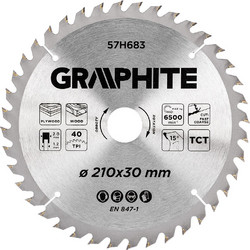 GRAPHITE Δίσκος ξύλου 210x30mm 40Δ (57H683)