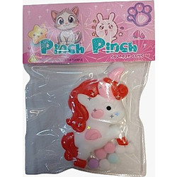 Taba Squishy Antistress Pinch unicorn 10 cm και Pon Pon-με φως