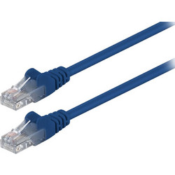 Goobay U/UTP Cat.5e Καλώδιο Δικτύου Ethernet 1m Blue