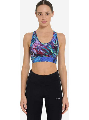 DEMIX Αθλητικό Μπουστάκι W D Fitness GYM AOP MULTICOLOR γυναίκες