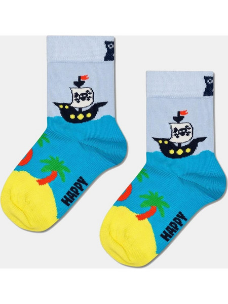 Happy Socks Pirate Ship Παιδικές Κάλτσες P002539 Kids Pirate Ship Sock