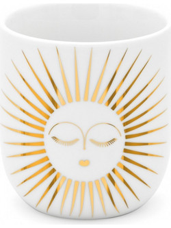 Κούπα Πορσελάνινη Sunny RD0051454 Φ7,5x8,3cm 200ml White-Gold Raeder Πορσελάνη